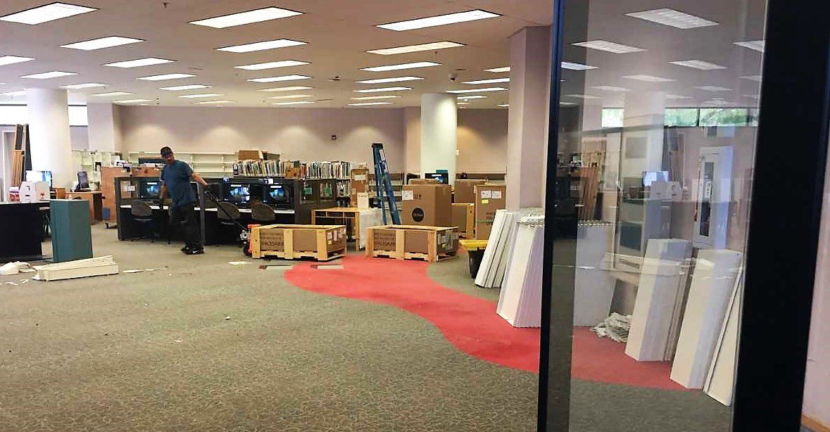 Library children's room reno